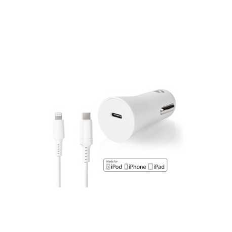 Autolader | 20 W | 1.67 / 2.22 / 3.0 A | Outputs: 1 | Poorttype: USB-C™ | Lightning 8-Pins (Los) Kabel | 1.00 m | Automatische V