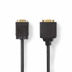 VGA-Kabel | VGA Male | 2x VGA Female | Verguld | Maximale resolutie: 1280x768 | 0.20 m | Rond | ABS | Zwart | Envelop