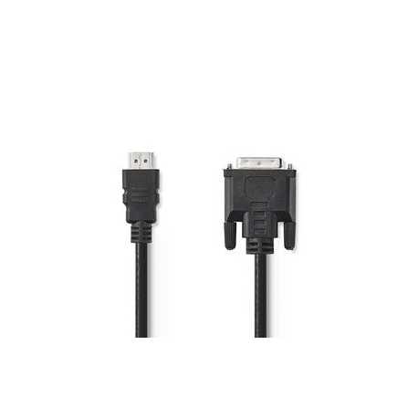 HDMI™ Kabel | HDMI™ Connector | DVI-D 24+1-Pins Male | 1080p | Vernikkeld | 5.00 m | Recht | PVC | Zwart | Envelop