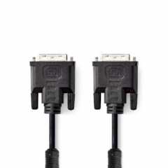 DVI-Kabel | DVI-I 24+5-Pin Male | DVI-I 24+5-Pin Male | 2560x1600 | Vernikkeld | 2.00 m | Recht | PVC | Zwart | Envelop