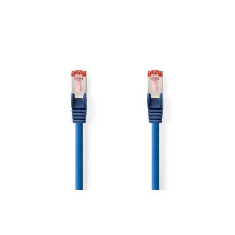 CAT6 Netwerkkabel | RJ45 Male | RJ45 Male | S/FTP | 5.00 m | Rond | LSZH | Blauw | Envelop