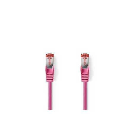 CAT6 Netwerkkabel | RJ45 Male | RJ45 Male | S/FTP | 10.0 m | Rond | LSZH | Roze | Envelop