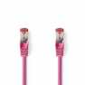 CAT6 Netwerkkabel | RJ45 Male | RJ45 Male | S/FTP | 10.0 m | Rond | LSZH | Roze | Envelop