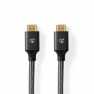 High Speed ​​HDMI™-Kabel met Ethernet | HDMI™ Connector | HDMI™ Connector | 4K@60Hz | ARC | 18 Gbps | 10.0 m | Rond | Katoen | G