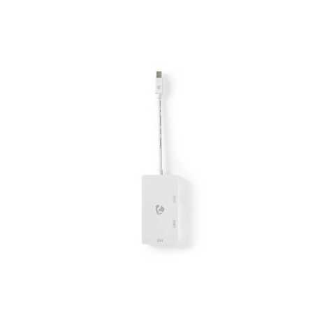 DisplayPort-Adapter | Mini-DisplayPort Male | DVI-D 24+1-Pins Female / HDMI™ Output / VGA Female 15p | 4K@60Hz | Vernikkeld | Sc