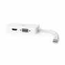 DisplayPort-Adapter | Mini-DisplayPort Male | DVI-D 24+1-Pins Female / HDMI™ Output / VGA Female 15p | 4K@60Hz | Vernikkeld | Sc