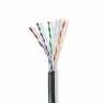 Netwerk Kabel Rol | CAT6 | Solid | U/UTP | CCA | 100.0 m | Buitenshuis | Rond | PE | Zwart | Trekdoos