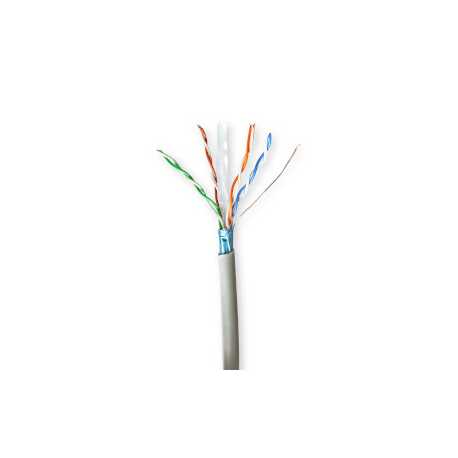 Netwerk Kabel Rol | CAT6 | Stranded | F/UTP | CCA | 50.0 m | Binnenshuis | Rond | PVC | Grijs | Trekdoos