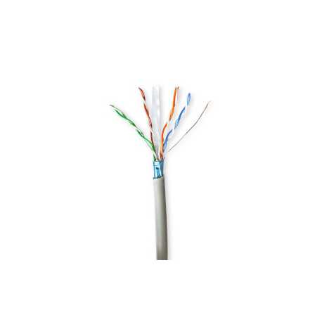 Netwerk Kabel Rol | CAT6 | Stranded | F/UTP | CCA | 100.0 m | Binnenshuis | Rond | PVC | Grijs | Trekdoos