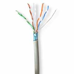 Netwerk Kabel Rol | CAT6 | Stranded | F/UTP | CCA | 305.0 m | Binnenshuis | Rond | PVC | Grijs | Trekdoos