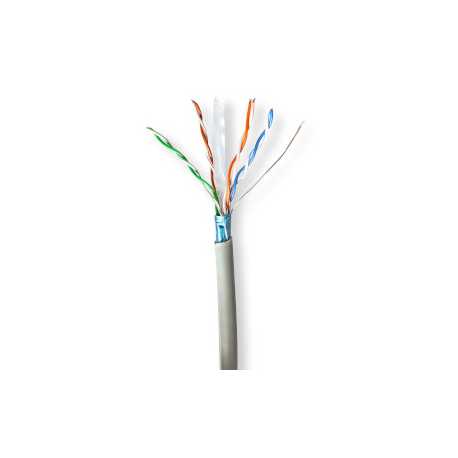 Netwerk Kabel Rol | CAT6 | Stranded | F/UTP | CCA | 305.0 m | Binnenshuis | Rond | PVC | Grijs | Trekdoos