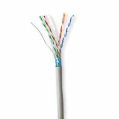 Netwerk Kabel Rol | CAT6 | Solid | F/UTP | CCA | 305.0 m | Binnenshuis | Rond | PVC | Grijs | Trekdoos