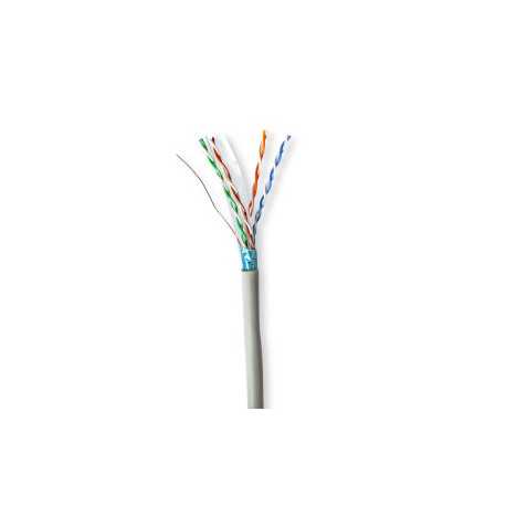 Netwerk Kabel Rol | CAT6 | Solid | F/UTP | CCA | 305.0 m | Binnenshuis | Rond | PVC | Grijs | Trekdoos