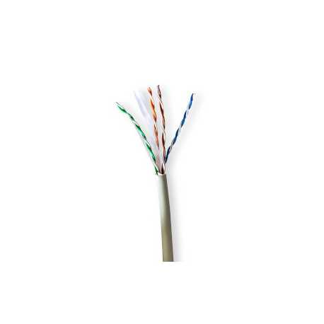 Netwerk Kabel Rol | CAT6 | Stranded | U/UTP | Koper | 100.0 m | Binnenshuis | Rond | LSZH | Grijs | Trekdoos