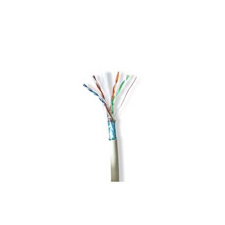 Netwerk Kabel Rol | CAT6 | Stranded | F/UTP | Koper | 305.0 m | Binnenshuis | Rond | LSZH | Grijs | Trekdoos