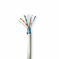 Netwerk Kabel Rol | CAT6 | Stranded | F/UTP | Koper | 100.0 m | Binnenshuis | Rond | LSZH | Grijs | Trekdoos