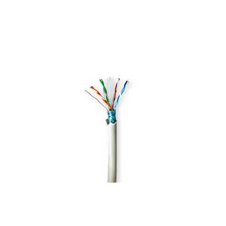 Netwerk Kabel Rol | CAT6 | Stranded | F/UTP | Koper | 100.0 m | Binnenshuis | Rond | LSZH | Grijs | Trekdoos