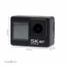 Action Cam | Dubbel scherm | 5K@30fps | 16 MPixel | Waterbestendig tot: 30.0 m | 80 min | Wi-Fi | App beschikbaar voor: Android™