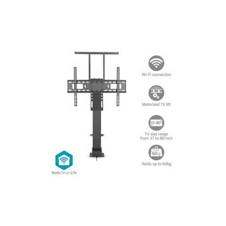 Gemotoriseerde TV-lift | 37 - 80 " | Maximaal schermgewicht: 60 kg | Ingebouwd Kastontwerp | Hefbereik: 68 - 158 cm | Afstandbes