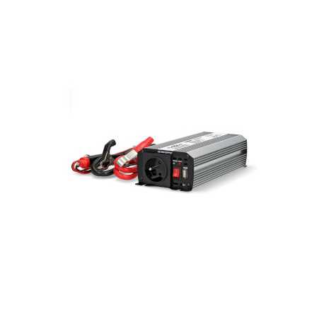 Omvormer Gemodificeerde Sinusgolf | Ingangsvoltage: 12 V DC | Apparaat stroomoutput: Type E (CEE 7/5) / USB-A | 230 V AC 50 Hz |