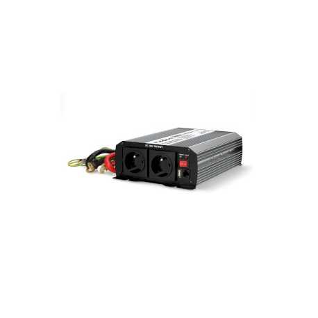 Omvormer Gemodificeerde Sinusgolf | Ingangsvoltage: 12 V DC | Apparaat stroomoutput: Type E (CEE 7/5) / USB-A | 230 V AC 50 Hz |