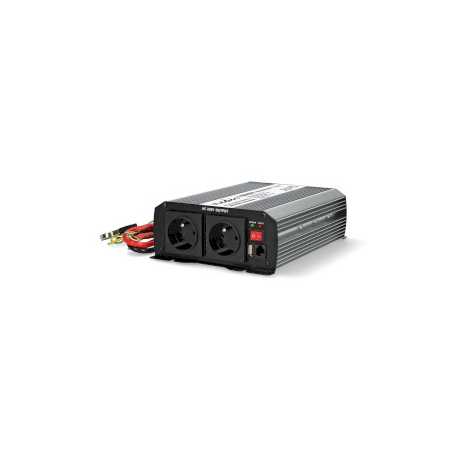 Omvormer Gemodificeerde Sinusgolf | Ingangsvoltage: 24 V DC | Apparaat stroomoutput: Type E (CEE 7/5) / USB-A | 230 V AC 50 Hz |