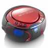 SCD-550RD Draagbare FM-radio CD/MP3/USB/Bluetooth-speler® met LED-verlichting Rood