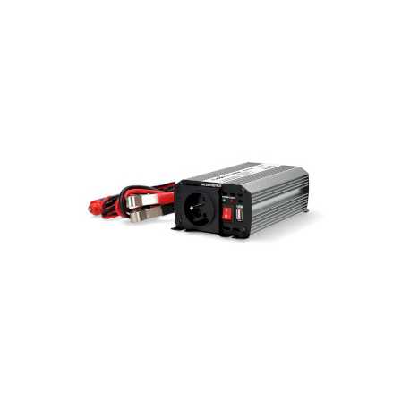 Omvormer Gemodificeerde Sinusgolf | Ingangsvoltage: 12 V DC | Apparaat stroomoutput: Type E (CEE 7/5) / USB-A | 230 V AC 50 Hz |