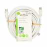 Coaxkabel | IEC (Coax) Male | IEC (Coax) Female | Vernikkeld | 90 dB | 75 Ohm | Dubbel Afgeschermd | 10.0 m | Rond | PVC | Wit |