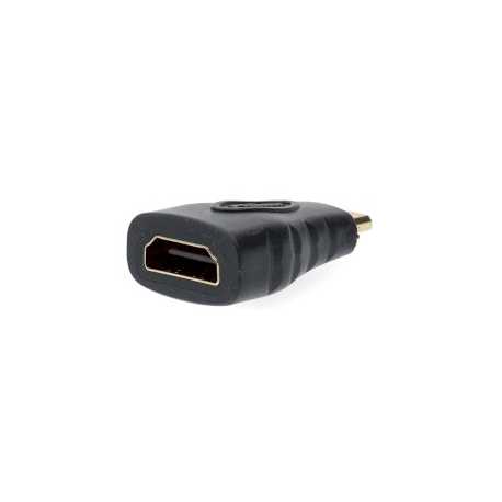 HDMI™-Adapter | HDMI™ Micro-Connector | HDMI™ Output | Verguld | Recht | ABS | Antraciet | 1 Stuks | Window Box