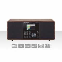 DIRA S 24i Multifunctionele Stereo Radio DAB+ / FM / Internet / Bluetooth Hout