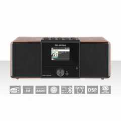 DIRA S32i CD EWF Multifunctionele Stereo Radio met CD-speler DAB+ / FM / Internet / Bluetooth Hout