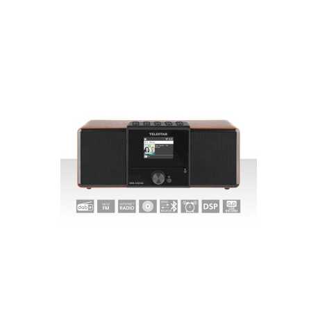 DIRA S32i CD EWF Multifunctionele Stereo Radio met CD-speler DAB+ / FM / Internet / Bluetooth Hout