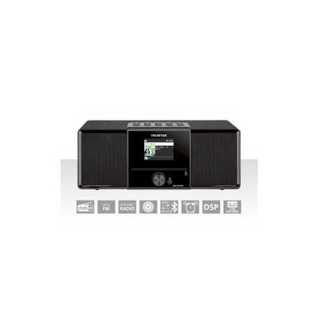 DIRA S32i CD EWF Multifunctionele Stereo Radio met CD-speler DAB+ / FM / Internet / Bluetooth Zwart