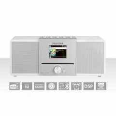 DIRA S32i CD EWF Multifunctionele Stereo Radio met CD-speler DAB+ / FM / Internet / Bluetooth Wit