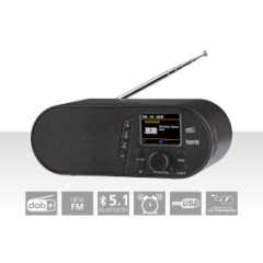 DABMAN d105 Compacte DAB+ /FM / Bluetooth-radio Zwart