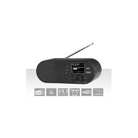 DABMAN d105 Compacte DAB+ /FM / Bluetooth-radio Zwart