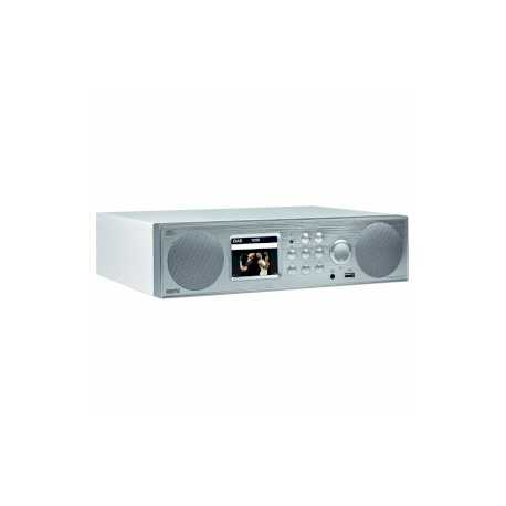 DABMAN i450 Hybride Stereo Radio DAB+ / FM / Internet /Bluetooth Wit-Zilver