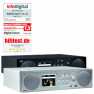 DABMAN i450 Hybride Stereo Radio DAB+ / FM / Internet /Bluetooth Wit-Zilver