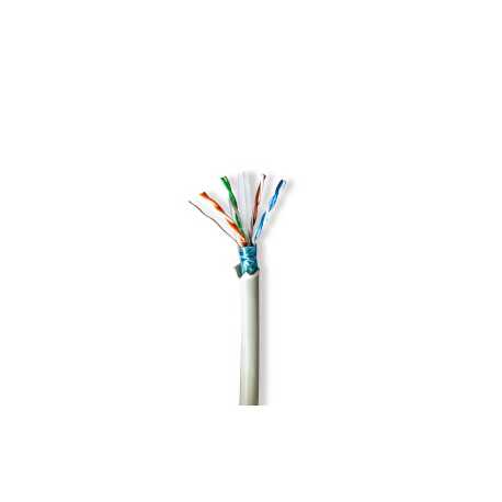 Netwerk Kabel Rol | CAT6 | Stranded | F/UTP | Koper | 50.0 m | Binnenshuis | Rond | LSZH | Grijs | Trekdoos