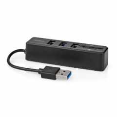 USB-Hub | 1x USB-A | 3x USB A Female | 5-Poorts poort(en) | USB 2.0 | USB Gevoed | SD & MicroSD