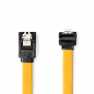 SATA Kabel | 6 Gbps | SATA 7-Pins Female | SATA 7-Pins Female | Vernikkeld | 1.00 m | Plat | PVC | Geel | Doos