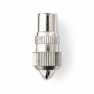 IEC (Coax) Connector | Recht | Male | Vernikkeld | 75 Ohm | Schroef | Diameter kabelinvoer: 7.0 mm | Metaal | Zilver | 2 Stuks |