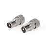 IEC (Coax) Connector | Recht | Male | Vernikkeld | 75 Ohm | Schroef | Diameter kabelinvoer: 7.0 mm | Metaal | Zilver | 2 Stuks |