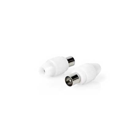 IEC (Coax) Connector | Recht | Male | Vernikkeld | 75 Ohm | Schroef | Diameter kabelinvoer: 7.0 mm | Metaal / Polyvinylchloride 