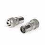 IEC (Coax) Connector | Recht | Female | Vernikkeld | 75 Ohm | Schroef | Diameter kabelinvoer: 7.0 mm | Metaal | Zilver | 2 Stuks