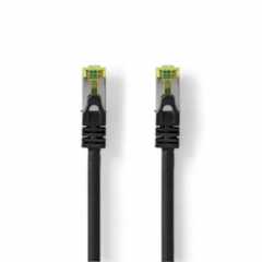 CAT7 Netwerkkabel | S/FTP | RJ45 Male | RJ45 Male | 0.25 m | Snagless | Rond | LSZH | Zwart | Label