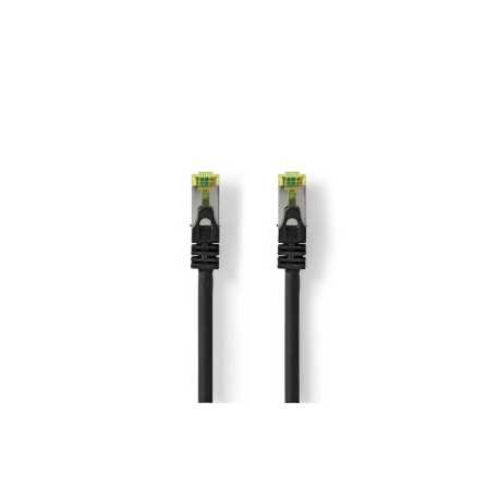 CAT7 Netwerkkabel | S/FTP | RJ45 Male | RJ45 Male | 0.25 m | Snagless | Rond | LSZH | Zwart | Label