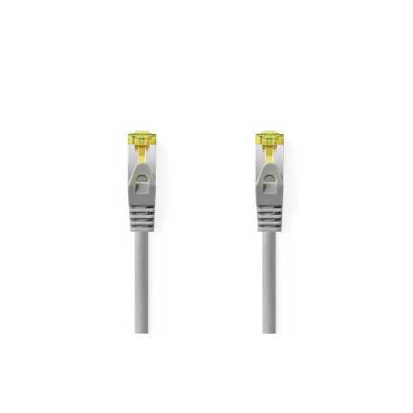 Cat 8.1 Netwerkkabel | S/FTP | RJ45 Male | RJ45 Male | 0.25 m | Rond | LSZH | Grijs | Label