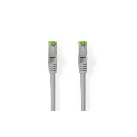 Cat 8.1 Netwerkkabel | S/FTP | RJ45 Male | RJ45 Male | 20.0 m | Rond | LSZH | Grijs | Label